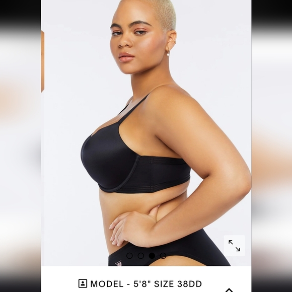 Fenty savage black tshirt bra most popular rihanna snug support  38DDD - Picture 3 of 13